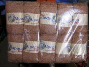 100% pure braune Babyalpaka Wolle zum stricken, 450 Gramm Paket