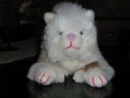 Cuddly Toy Cat Made Of real Alpaca fur