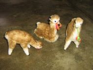 Set Of 3 Alpaca Toys, Peruvian Alpaca Fur, 22 cm