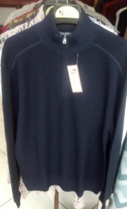 Dunkelblauer Rollkragen Herren Pullover aus 100% Babyalpaka Wolle