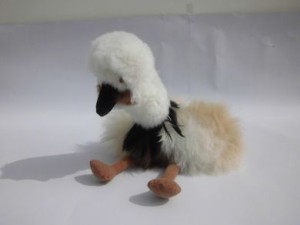 Bird Fur Cuddly Toy, Made Of Real Alpaca Fur