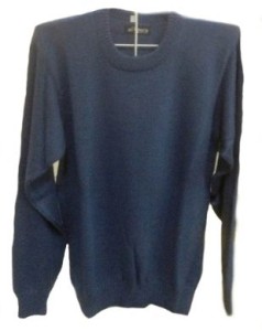 Legerer Herrenpullover, peruanische Alpakawolle, Blau