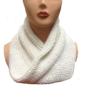 100% peruanische Alpakawolle Rundschal, Schal, Schlauchschal, Loopschal, Weiss