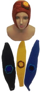 25 Stirnbänder bestickt Alpakawolle handgestrickt