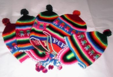 Pack of 100 Children Chullos from Peru