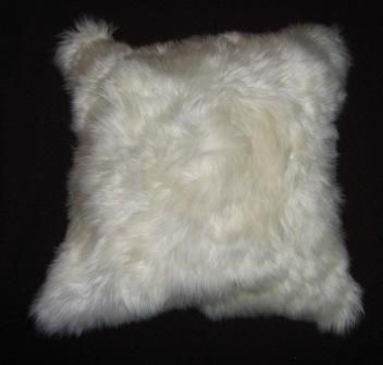 White Fur Pillow Covers Baby Alpaca Fur
