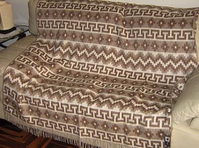 Exclusive Brown Wool Blanket Made Of Baby Alpaca Wool