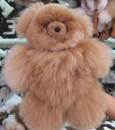 Cuddly soft teddy bear made of real alpaca fur, 35 cm