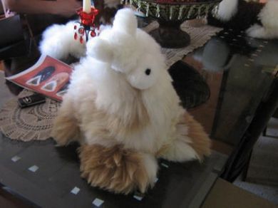 Alpaca made of real alpaca fur, cuddly toy
