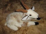 Reindeer made of real alpaca fur, cuddly toy