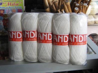 Weisse Alpaka Wolle zum stricken, 450 Gramm Paket - PeruShop24 ...
