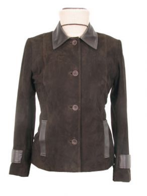 Brown suede ladies jacket Handmade